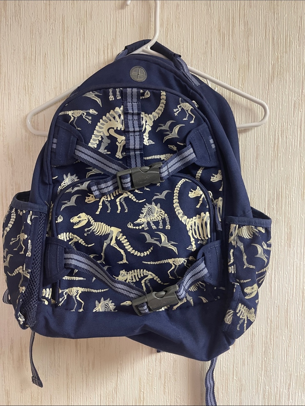 Pottery Barn navy  Dino Bones Glow-In-The-Dark Mackenzie backpack